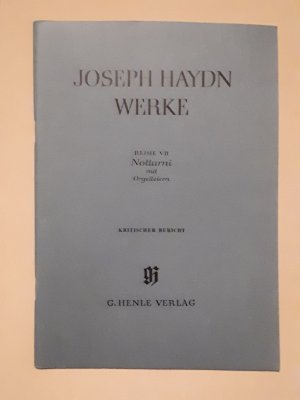 gebrauchtes Buch – Makoto Ohmiya  – Joseph Haydn Werke:  Notturni mit Orgelleiern