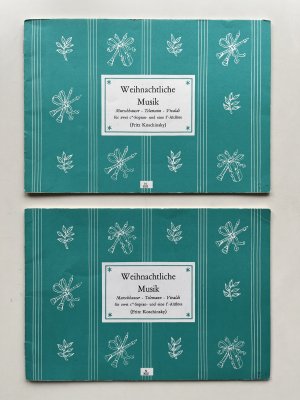 antiquarisches Buch – Fritz Koschinsky – Weihnachtliche Musik (2 Exp.) für zwei c´´-Sopran- und eine f´-Altlöte