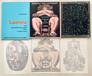 3 Bände Laurenz oder Schweißfuß klagt gegen Pfurzp in trüber Nacht / Schlächter Weib und Majestät Erzählungen eines Masseurs / Ein Gefangener