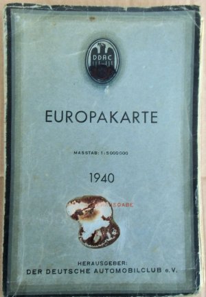 DDAC Europakarte - Mitgliederausgabe Süd (Masstab 1: 5 000 000)