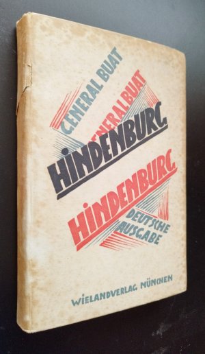 antiquarisches Buch – Buat  – Hindenburg.