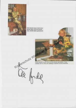 Original Autogramm Ulla Norden /// Autogramm Autograph signiert signed signee