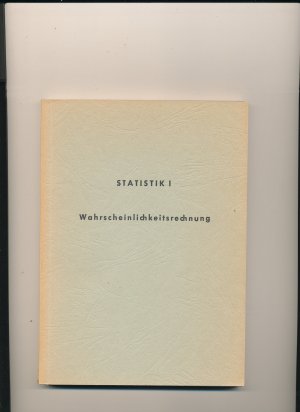 gebrauchtes Buch – Prof.Dr. Horst Stenger – Statistik Eins - Wahrscheinlichkeitsrechnung