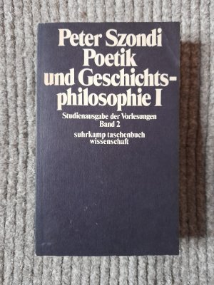 Poetik und Geschichtsphilosophie I (ISBN 9783810017376)