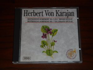 gebrauchter Tonträger – Herbert von Karajan – Herbert von Karajan - Beethoven's Symphonies Nos. 5 & 7, Opus 67 & 92