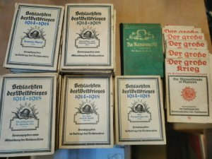 Schlachten des Weltkrieges 1914-1918 Konvolut Sammlung 30 Bände + extra dazu Der große Krieg in Einzeldarstellungen 5 Hefte, + Schlachten des Weltkrieges […]