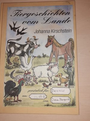 gebrauchtes Buch – Johanna Kirschstein – Tiergeschichten vom Lande