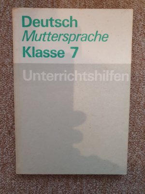 Unterrichtshilfen Deutsch Muttersprache Klasse 7