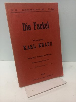 Die Fackel. III Jg., Nr. 92, 24. Jänner 1902. [Katholische Universitäten].