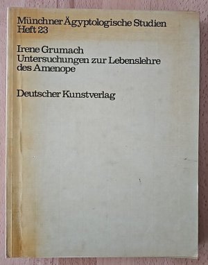 Untersuchungen zur Lebenslehre des Amenope