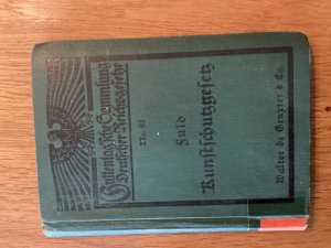 antiquarisches Buch – Ludwig Fuld – Gesetz betreffend das Urheberrecht an Werken der bildenden Künste und der Photographie