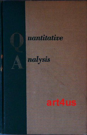 Quantitative analysis: Elementary principles and practice