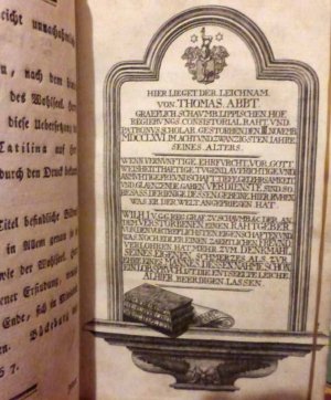 Sallustius, Von der Zusammenrottung des Catilina. Übers. von Weil. Herrn Thomas Abbt, Gräfl. Schaumburg-Lippischem Hof-Regierungs-und Consistorial-Rath […]