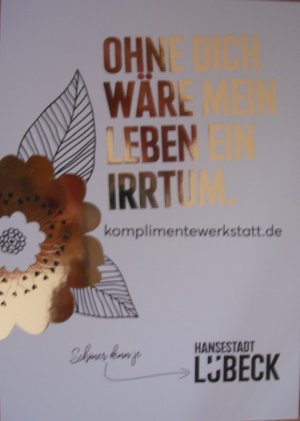 gebrauchtes Buch – Komplimente-Werkstatt Lübeck – Set 6x AK Ansichtskarten als PK Postkarten nutzbar Lübeck Komplimente-Werkstatt