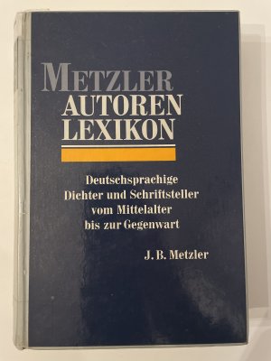 gebrauchtes Buch – Lutz, Bernd; Ossmann – Metzler Autoren Lexikon