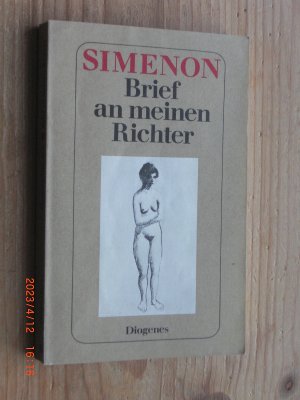 gebrauchtes Buch – Georges Simenon – Brief an meinen Richter