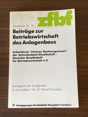 Beiträge zur Betriebswirtschaft des Anlagenbaus