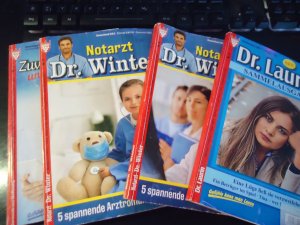 Paket - 4 Sammelbände je 5 Romane  Arztromane / Zuversicht und Hoffnung  + Notarzt Dr. Winter 2x + Dr. Laurin