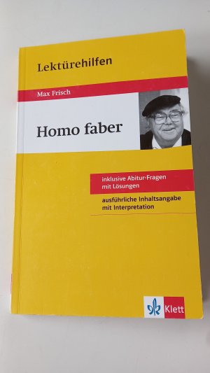 gebrauchtes Buch – Lektürehilfen Max Frisch "Homo faber"