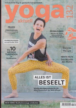 gebrauchtes Buch – Yoga aktuell. Zeitschrift für Yoga & spirituelle Lebensweisheit. Heft 132 Ausgabe 1 Februar/März 2022. Chakra Therapie. Die 10 weisen Tugenden im Buddhismus. Mystik heute - das Wunder des Atmens