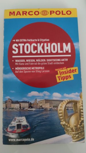 gebrauchtes Buch – Tatjana Reiff – MARCO POLO Reiseführer Stockholm - Reisen mit Insider-Tipps. Mit EXTRA Faltkarte & Cityatlas