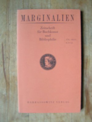 Marginalien - Zeitschrift für Buchkunst und Bibliophilie, Nr. 170 (H. 2/2003)