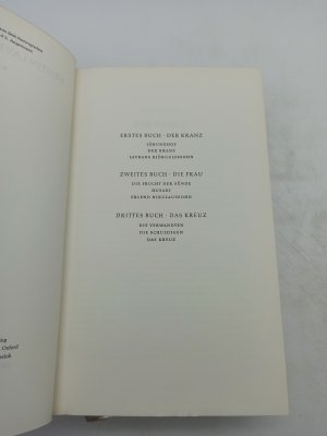 gebrauchtes Buch – Kristin Lavranstochter : Trilogie. Buch I: Der Kranz, Buch II: Die Frau, Buch III: Das Kreuz in einem Buch.