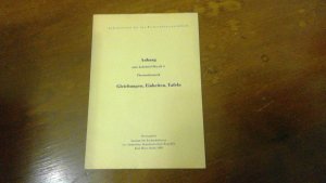 Anhang zum Lehrbrief Physik 5 Thermodynamik. Gleichungen, Einheiten, Tafeln