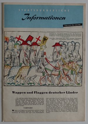 Staasbürgerliche Informationen - Wappen und Flaggen deutscher Länder, Folge 66-67, Mai-Juni 1958