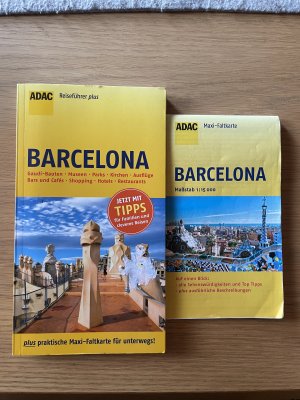 gebrauchtes Buch – Veronica Schroeder – ADAC Reiseführer plus Barcelona - mit Maxi-Faltkarte zum Herausnehmen