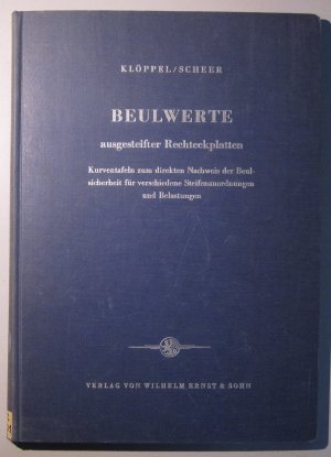 antiquarisches Buch – Klöppel/Scheer – Beulwerte ausgesteifter Rechteckplatten. Kurventafeln