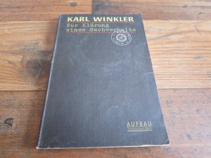 Zur Klärung eines Sachverhaltes