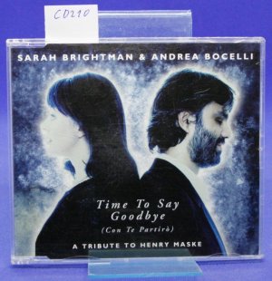 gebrauchter Tonträger – Sarah Brightman & Andrea Bocelli – Time To Say Goodbye von Sarah Brightman & Andrea Bocelli - Maxi CD