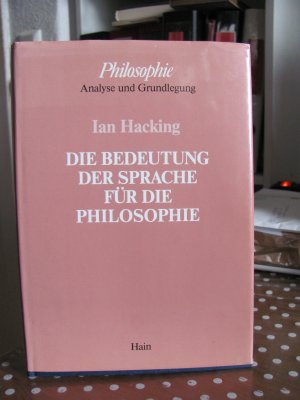 Über die Bedeutung der Sprache für die Philosophie