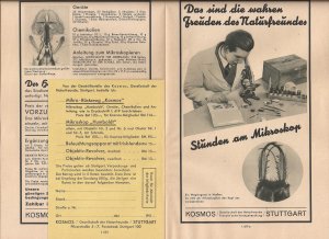 antiquarisches Buch – Ohne Angaben – Werbebeilagen, entnommen den Zeitschriften "Weltstimmen" von 1932 und 1933 - Konvolut von 7 Blättern