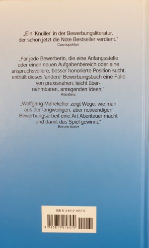 gebrauchtes Buch – Wolfgang Manekeller – Aussergewöhnliche Bewerbungen