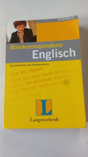 gebrauchtes Buch – Langenscheidt Bürokorrespondenz Englisch