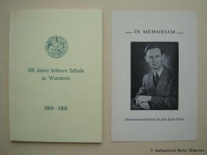 antiquarisches Buch – Hans-Jürgen Funke – 100 (Hundert) Jahre Höhere Schule in Warstein. 1869 - 1969.