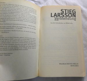 gebrauchtes Buch – Stieg Larsson – Verblendung (1)