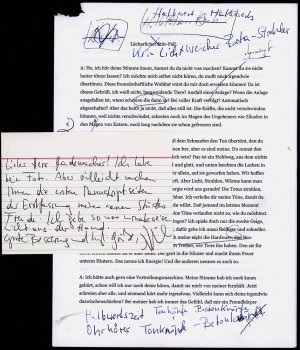 5-seitiges signiertes Manuskript mit Brief., (Elfriede Jelinek, geb. 20. Oktober 1946 in Mürzzuschlag, österreichische Schriftstellerin und Theatermacherin […]