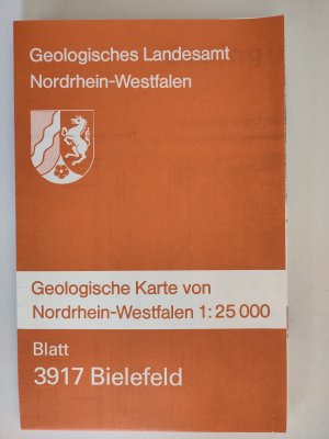 gebrauchtes Buch – Mestwerdt, Adolf; Burre – Geologische Karte von Nordrhein-Westfalen 1 : 25.000. Blatt 3917 Bielefeld (Grundkarte) + Erläuterungen 3917 Bielefeld