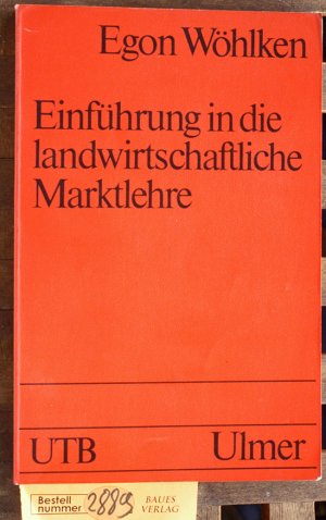 Einführung in die landwirtschaftliche Marktlehre