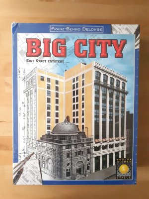 neues Spiel – Franz-Benno Delonge – BIG CITY - Eine Stadt entsteht * Spiel von 1999 * OVP Neu * Gold Sieber