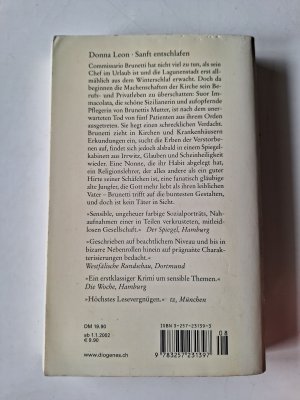 gebrauchtes Buch – Donna Leon – Sanft entschlafen - Commissario Brunettis sechster Fall
