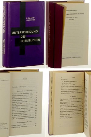 Unterscheidung des Christlichen. Gesammelte Studien 1923-1963. Herausgegeben von Hans Waltmann.