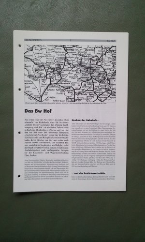 gebrauchtes Buch – BW Hof, BW Selb,  Sammelwerk Bahnbetriebswerke