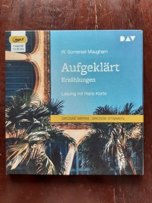 gebrauchtes Hörbuch – Maugham, W. Somerset – Aufgeklärt. Erzählungen - Lesung mit Hans Korte (1 mp3-CD)