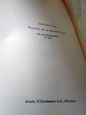 antiquarisches Buch – Siegfried Johannes Hamburger  – Des Hl. Bonaventura. Mystisch-ascetische Schriften Erster Teil.