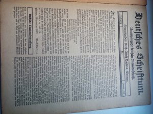 Deutsches Schrifttum. Unabhängige kritische Monatsschrift. 15. Jg. 1923