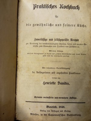 Praktisches Kochbuch für die gewöhnliche und feinere Küche